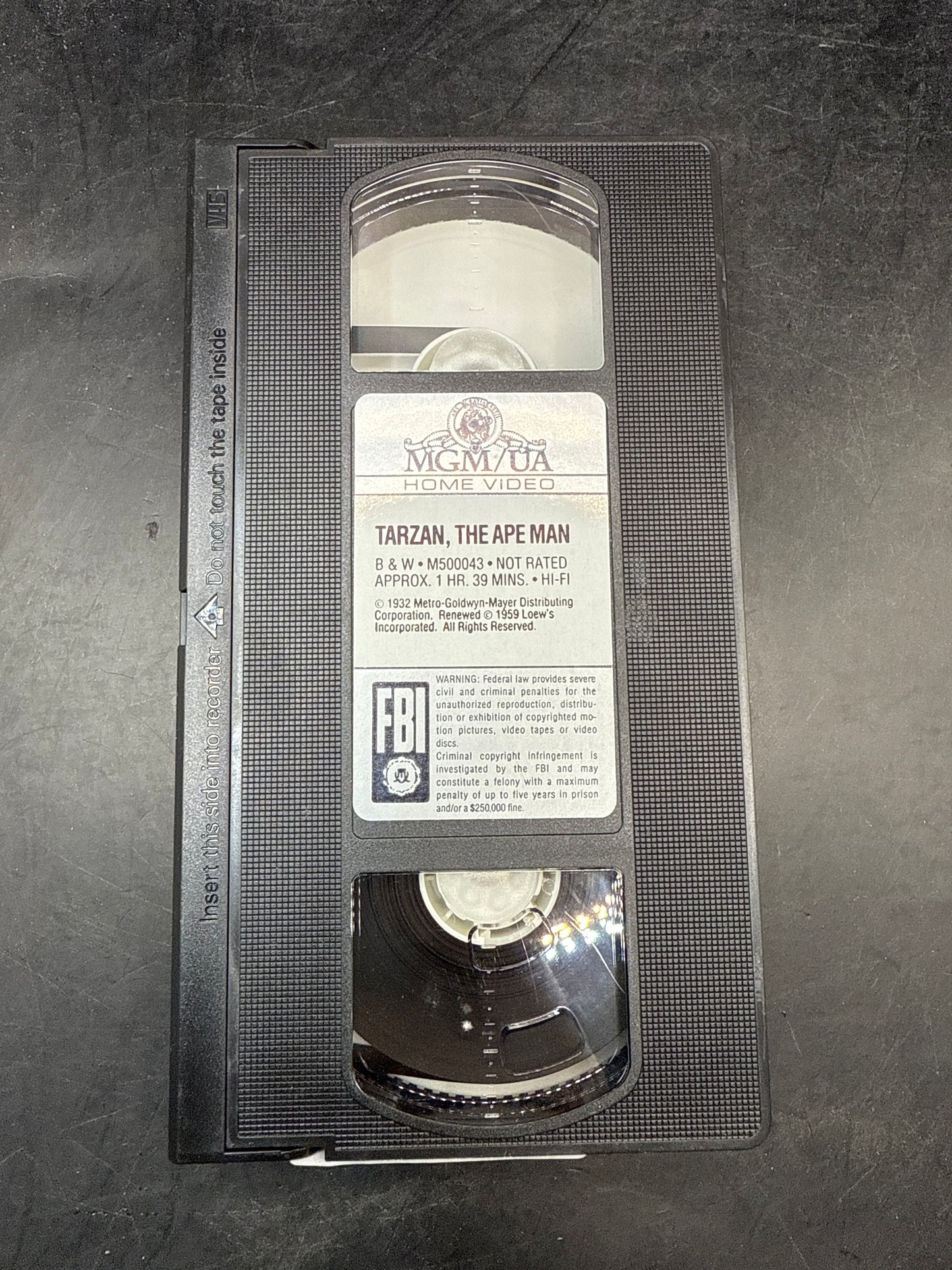 TARZAN THE APE MAN VHS (1939)