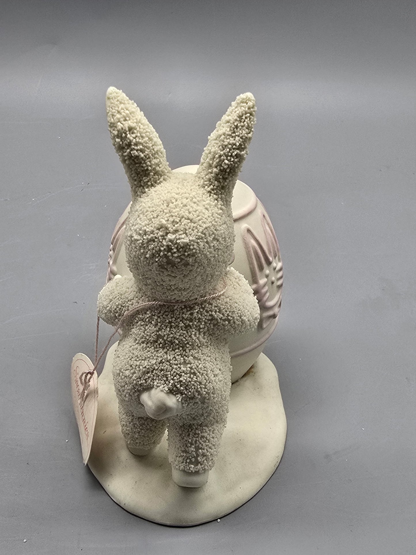 Department 56 Snowbunnies Figurine – Easter Bunny with Egg (1996 Limited Edition)