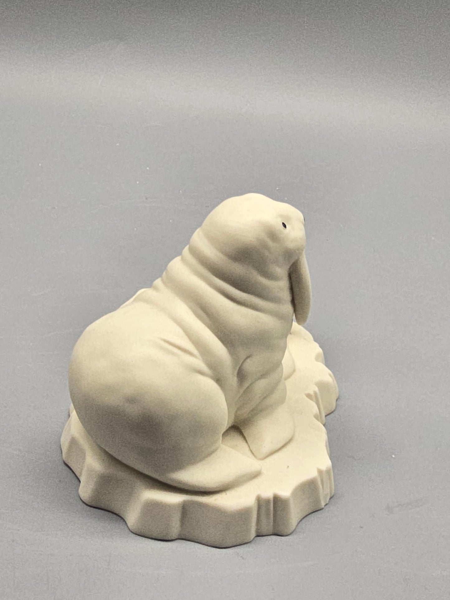 Vintage Department 56 Arctic Walrus Figurine – Mother & Baby on Iceberg