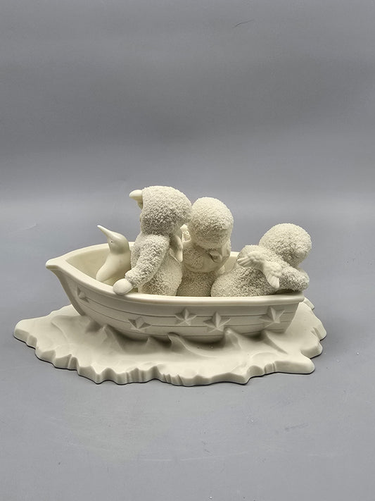 Department 56 Snowbabies Figurine – Penguin Boat Adventure