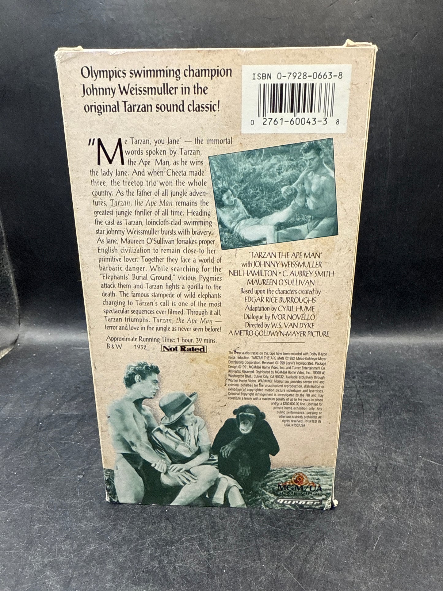 TARZAN THE APE MAN VHS (1939)