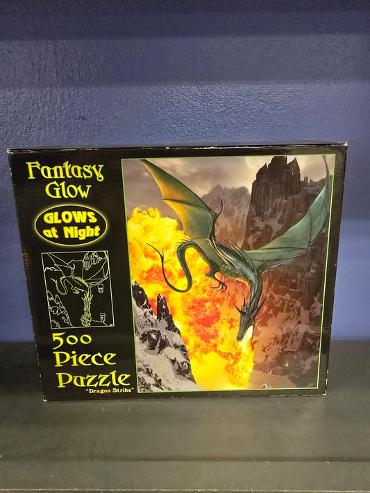 Dragon Strike Glow-in-the-Dark Puzzle – 500 Piece Fantasy Jigsaw