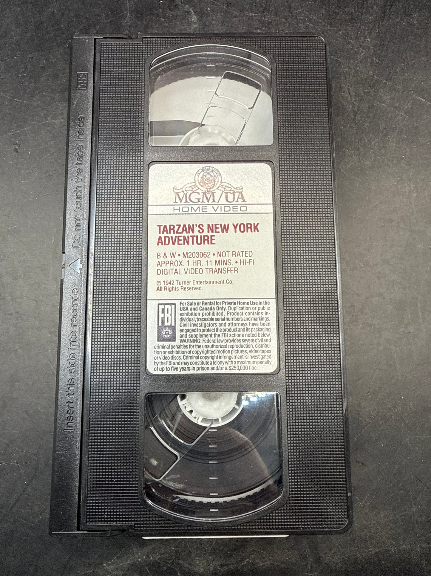 TARZAN'S NEW YORK ADVENTURE VHS (1942)
