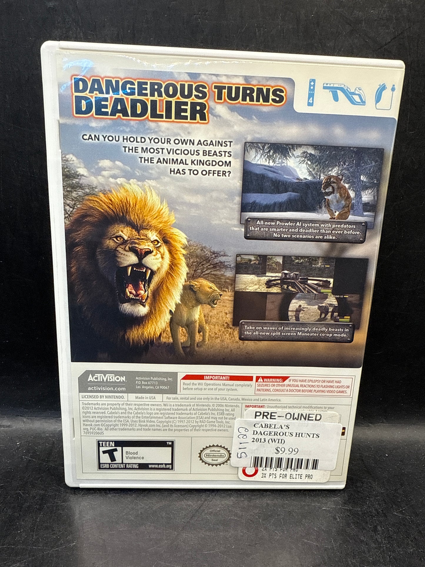 CABELA'S DAGEROUS HUNTS 2013 (WII)