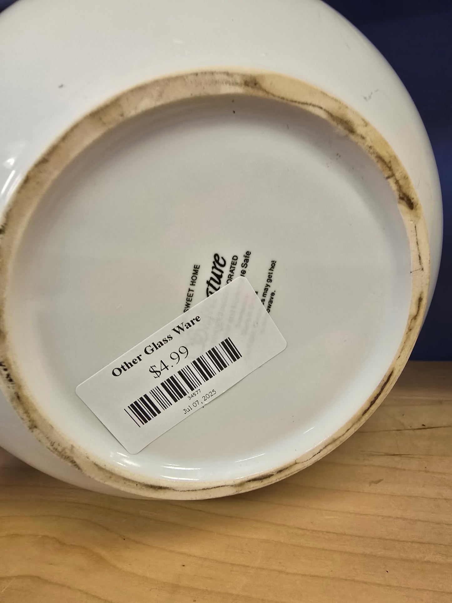 Home Sweet Home Ceramic Mixing Bowl – Stoneware, Dishwasher & Microwave Safe