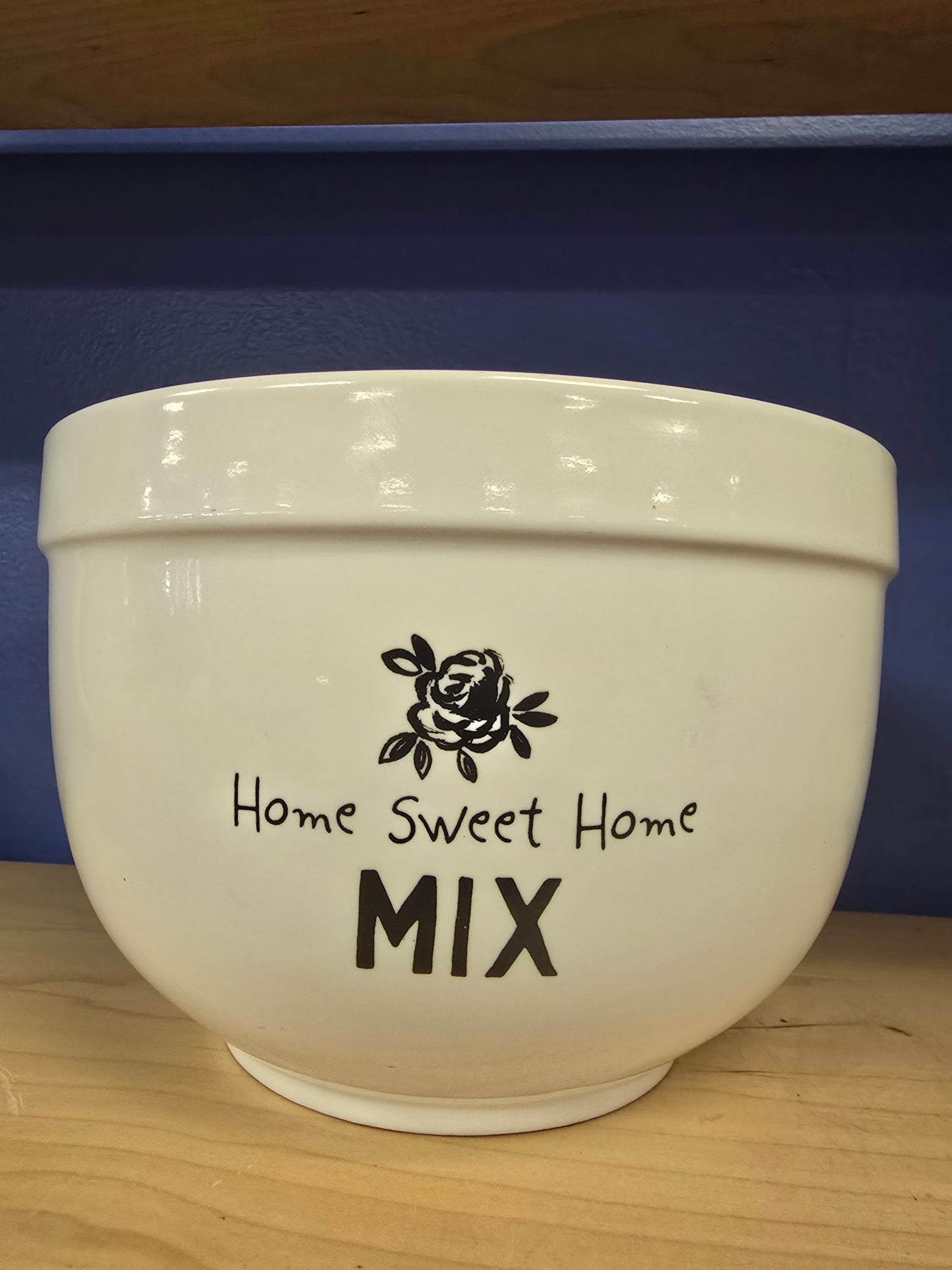 Home Sweet Home Ceramic Mixing Bowl – Stoneware, Dishwasher & Microwave Safe